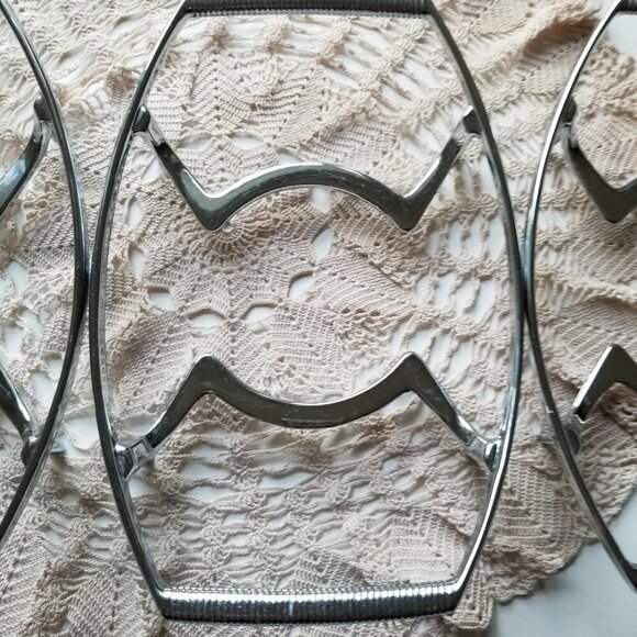 Corning Ware Trivet Lot of 3 Chrome Casserole Holder Vintage - Picture 5 of 9